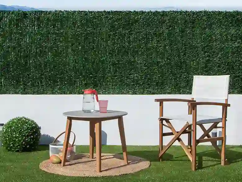 4 ideas de decoración de jardín con seto artificial