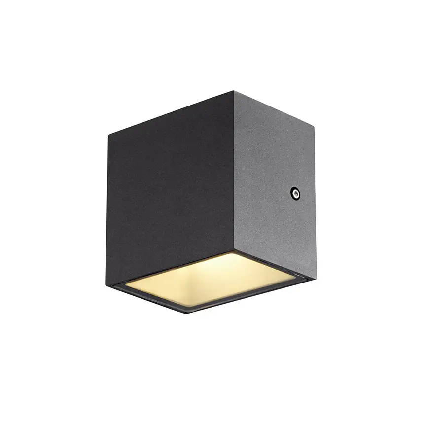 Aplique de Pared Exterior Sitra Cube 1 Aplique paréd Sitra cube antracita