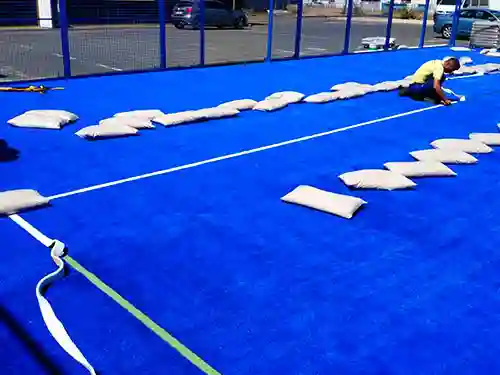 Arena de sílice para pista de pádel