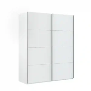 Armario 2 puertas correderas 200x150x60cm blanco artik