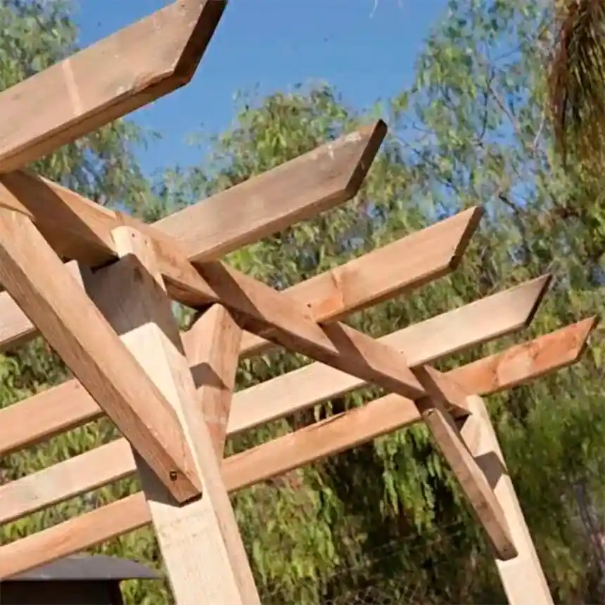 Pérgola de Madera Bemus 400 x 360 cm 3 Bemus pergola detalle