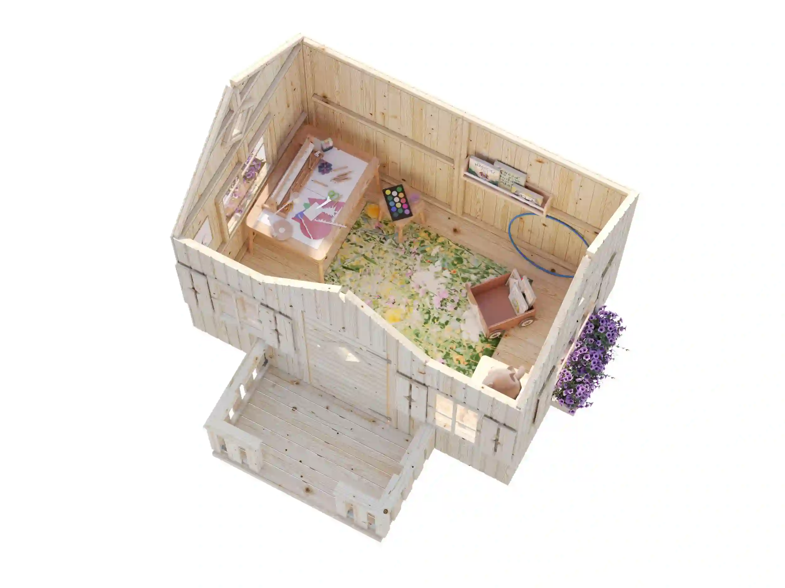 Casita de Madera Infantil Jennie 3.6 mts2 8 Caseta de madera Infantil Jennie Palmako 001
