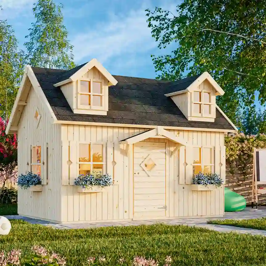 Casita de Madera Infantil Marie 5.4 mts2 1 Caseta de madera infantil Marie Palmako