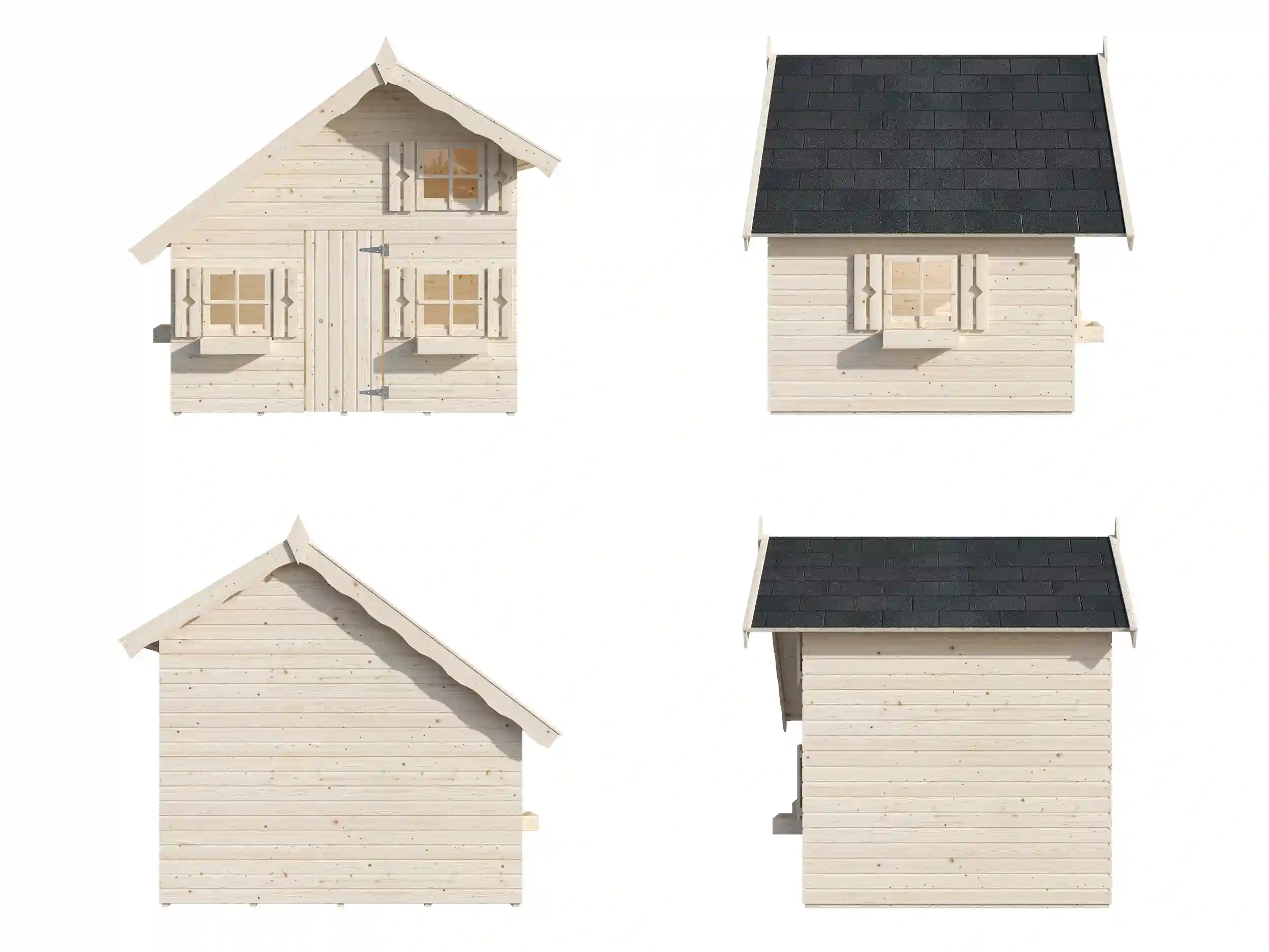 Casita de Madera Infantil Tom 3.8 mts2 7 Caseta de madera infantil Tom Palmako 003