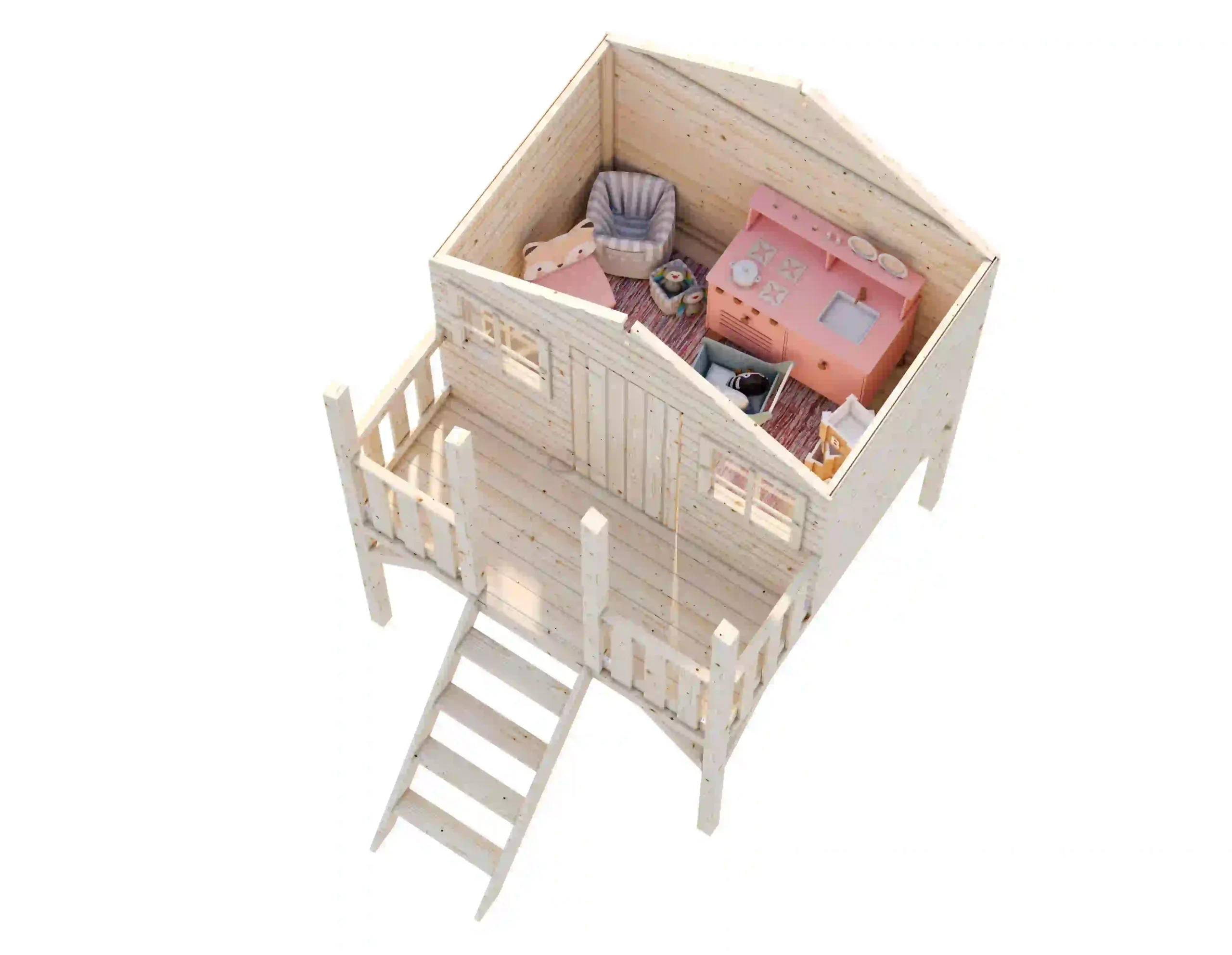 Casita de Madera Infantil Toby 2.1 mts2 8 Caseta de madera infantil Tovy Palmako 001