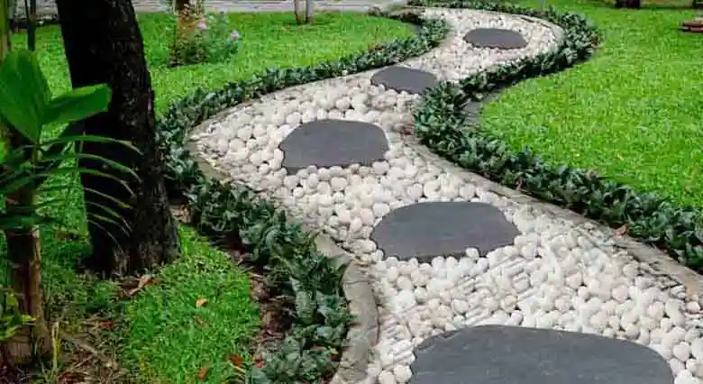 Decoración de jardines con piedras