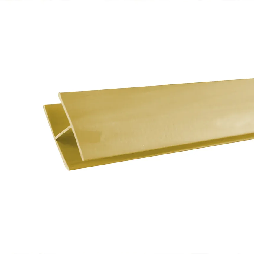 Perfil Unión «H» Celosía PVC Marfil 1 Decory quadra perfil h marfil detalle