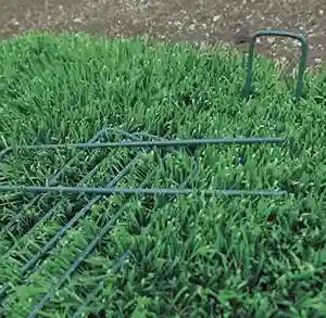 FIXSOL - Lote de 10 grapas metálicas al epoxy verde - Nortene