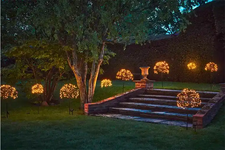 Iluminación jardín led solar