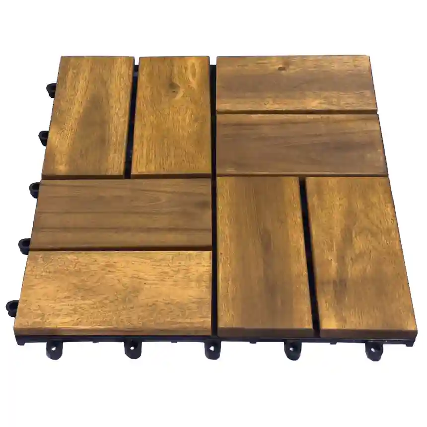 Loseta tarima click acacia 30x30 cm nortene 2 Loseta tarima click acacia 005