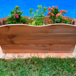 Macetero Rectangular con Ondas Faura