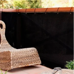 Malla Balcony RATTAN LUXE Negro 0.9x3 mt