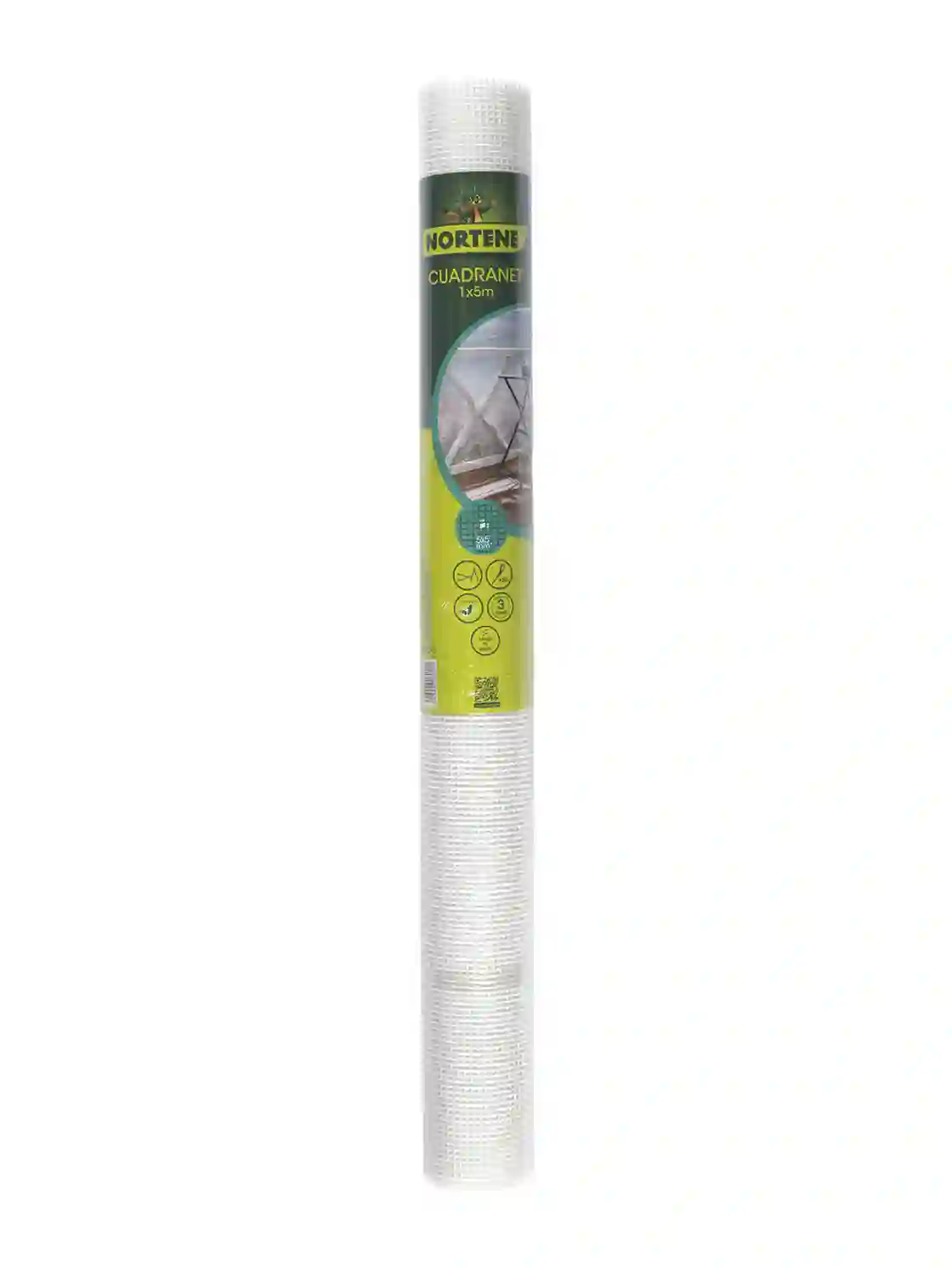 Malla Plástica Blanca Cuadranet 1×5 mt 20mm 2 Mallas plásticas Cuadranet rollo