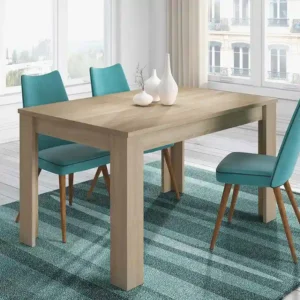 Mesa comedor extensible 90x140x90 cm roble canadian 001