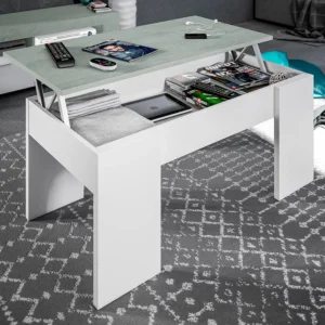 Mesa de centro Rita cemento blanco 002