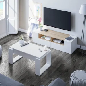 Mesa de centro elevable NEO 45x105x55 cm blanco artik 002
