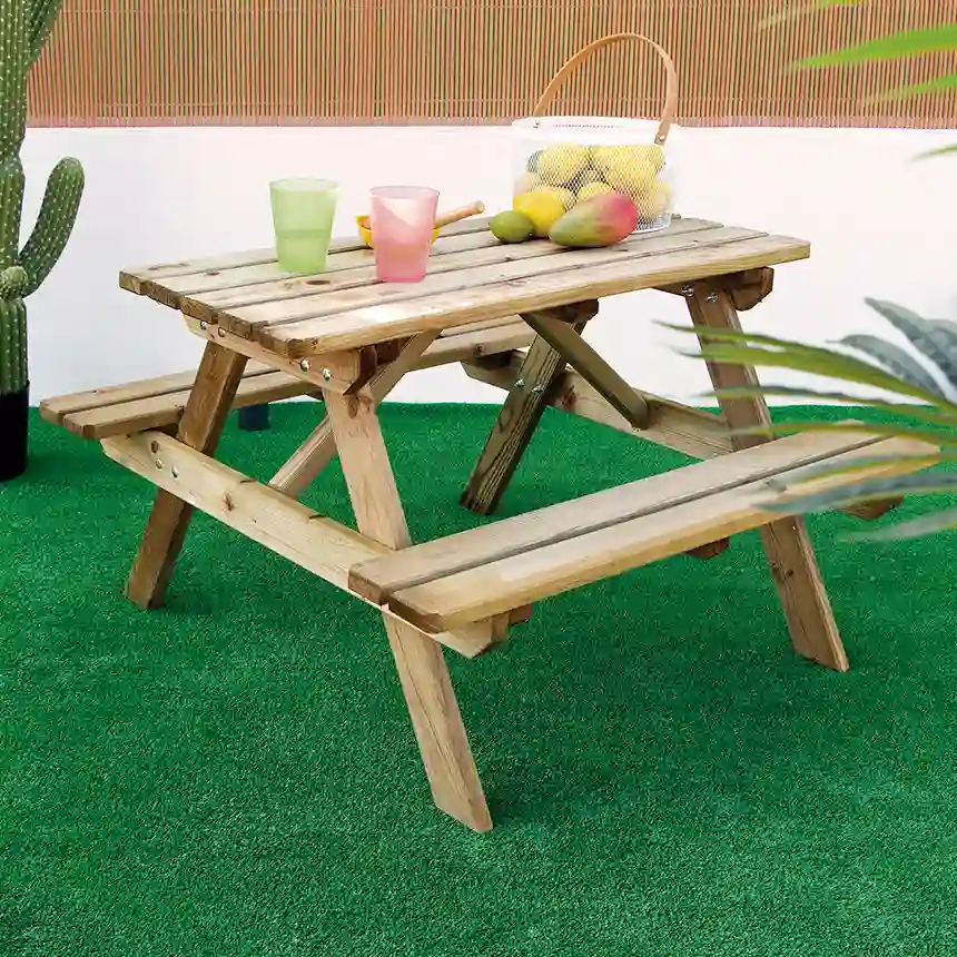 Mesa Picnic Kids de Madera 1 Mesa de picnic kids
