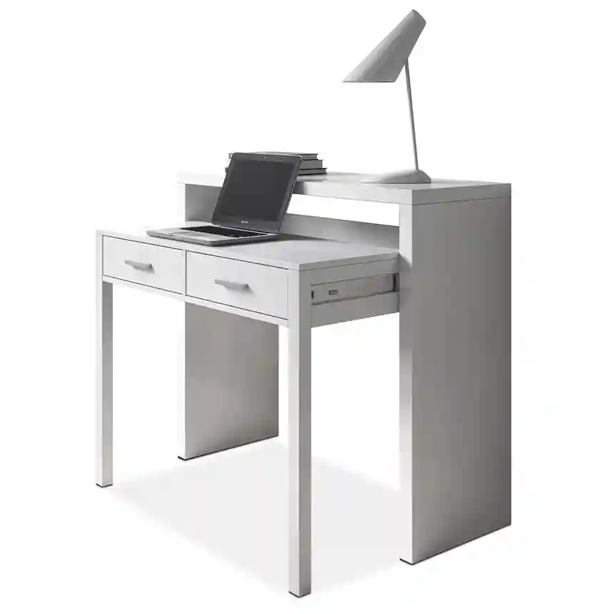 Mesa de escritorio SIRA extensible 88x99x36 cm blanco artik 2 Mesa escritorio extensible sira blanco artik 004