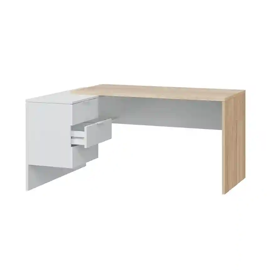 Mesa escritorio work 144x120x53 cm blanco artik y roble 3 Mesa escritorio reversible 002