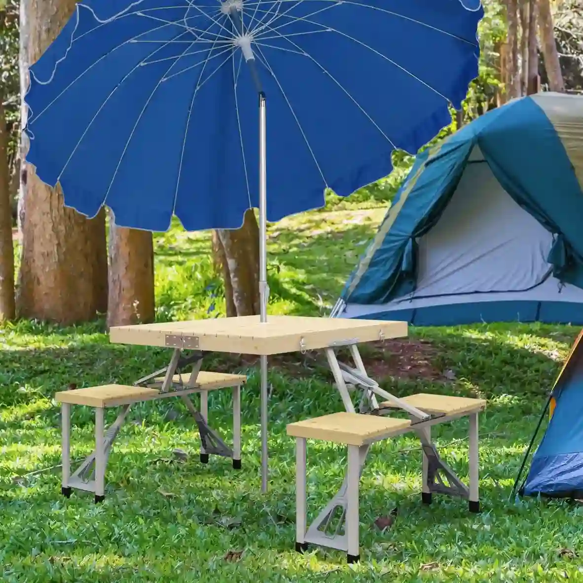 Mesa picnic plegable