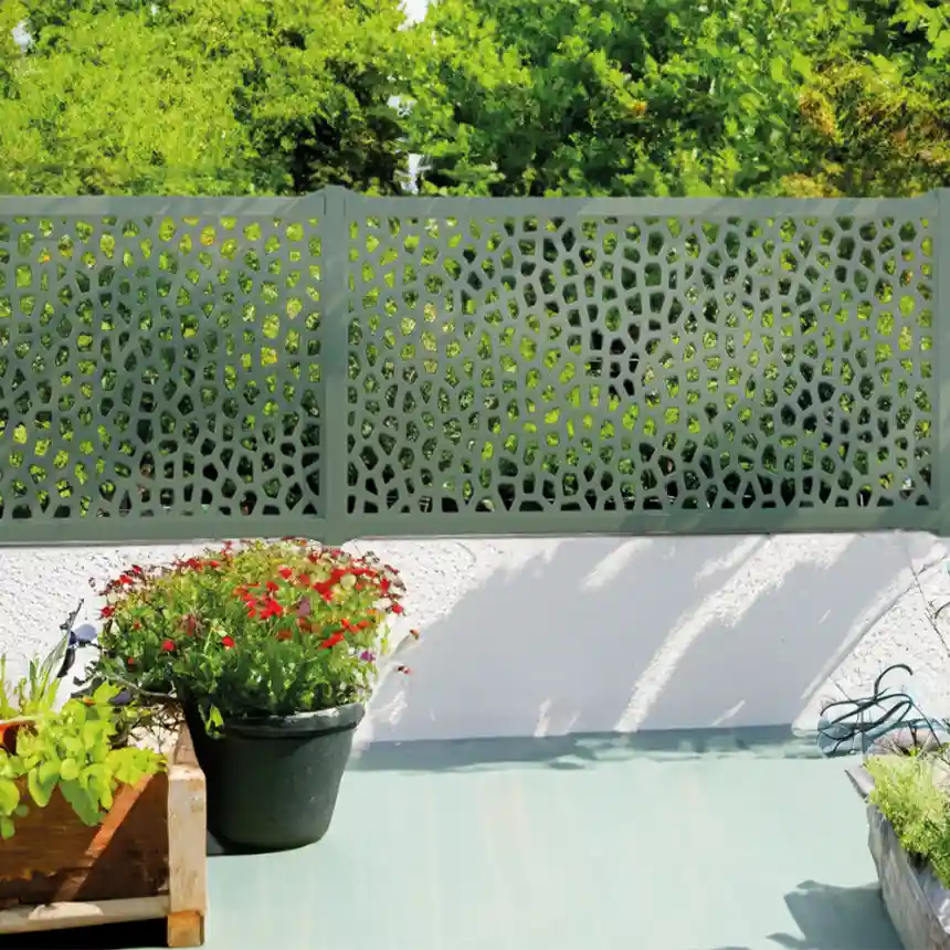 Panel Decorativo Mosaic Remake Verde Oscuro 1x2 M 2 Mosaic Remake Verde Oscuro Nortene