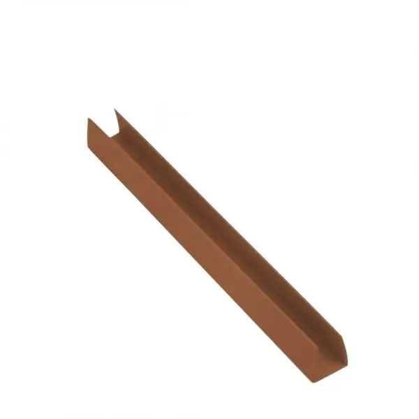 Perfil Remate «U» Celosía PVC Marrón 1 Perfil-Remate-pvc-U-2.06-Marron