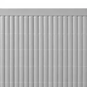 Perfil remate U pvc cañizo gris 002