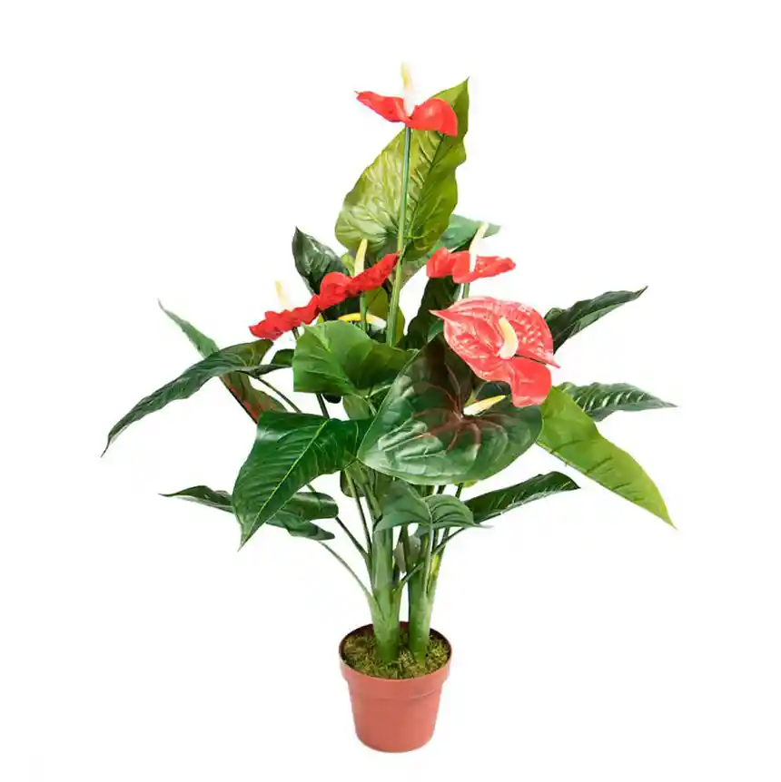 Planta artifical Anturio 95 cm 1 Planta artificial anturio 95 cm