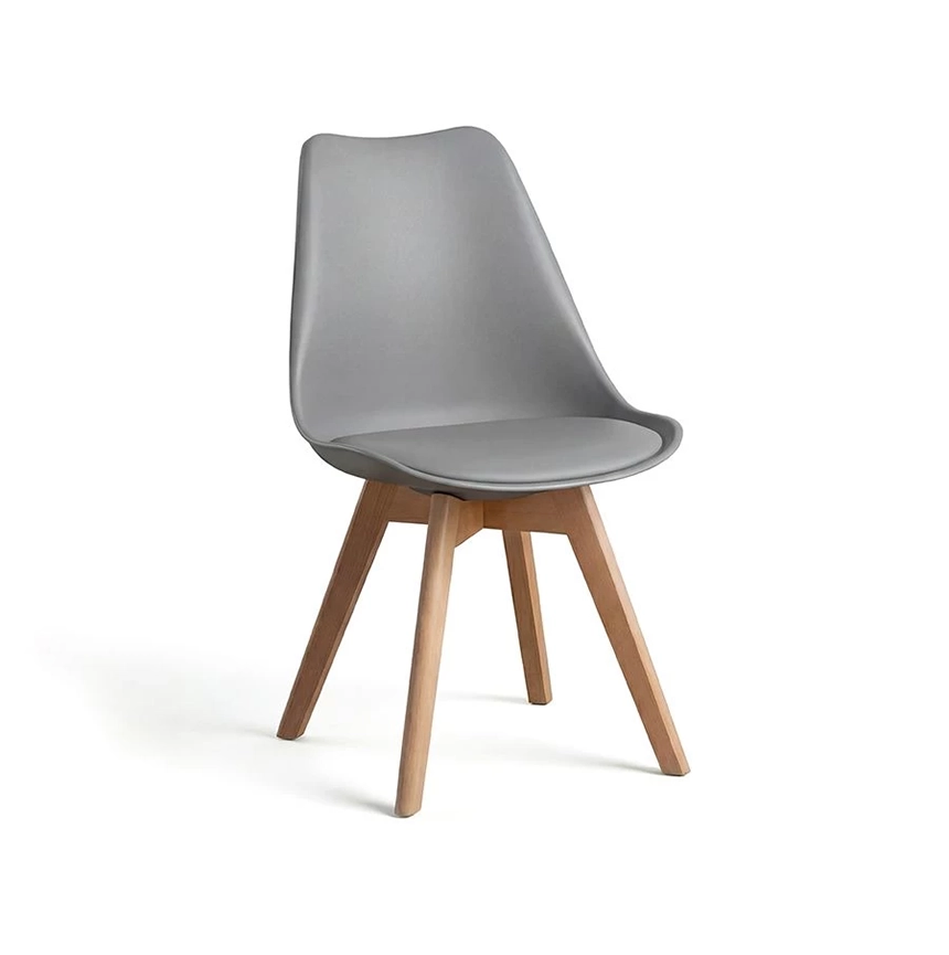 Pack 4 sillas de comedor en gris 83x39,5 cm Bench 1 Silla comedor Bench gris 003