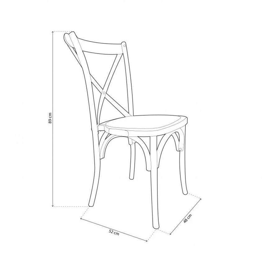 Pack 2 sillas de comedor Provence blanco 2 Silla comedor Provenze blanco 003