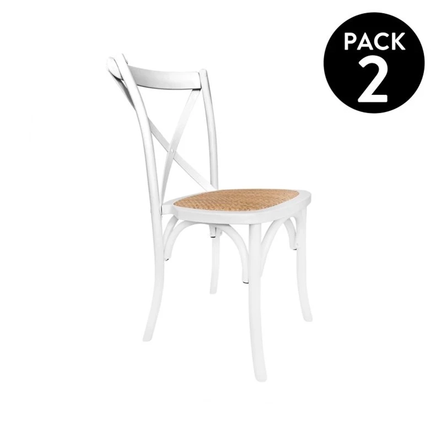 Pack 2 sillas de comedor Provence blanco 1 Silla comedor Provenze blanco 004