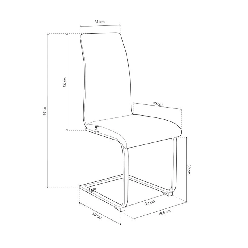 Pack 4 sillas de comedor Sensei 2 Silla comedor Sensei 004