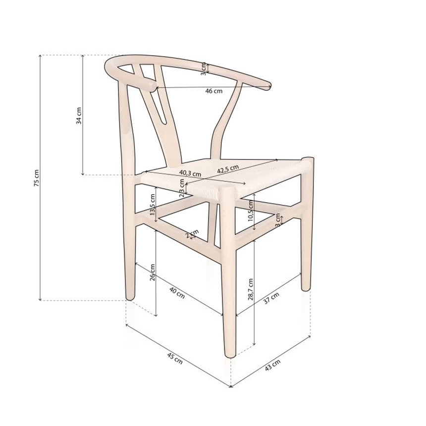 Pack 2 sillas de comedor Kyoto 3 Sillas de comedor Kioto 004