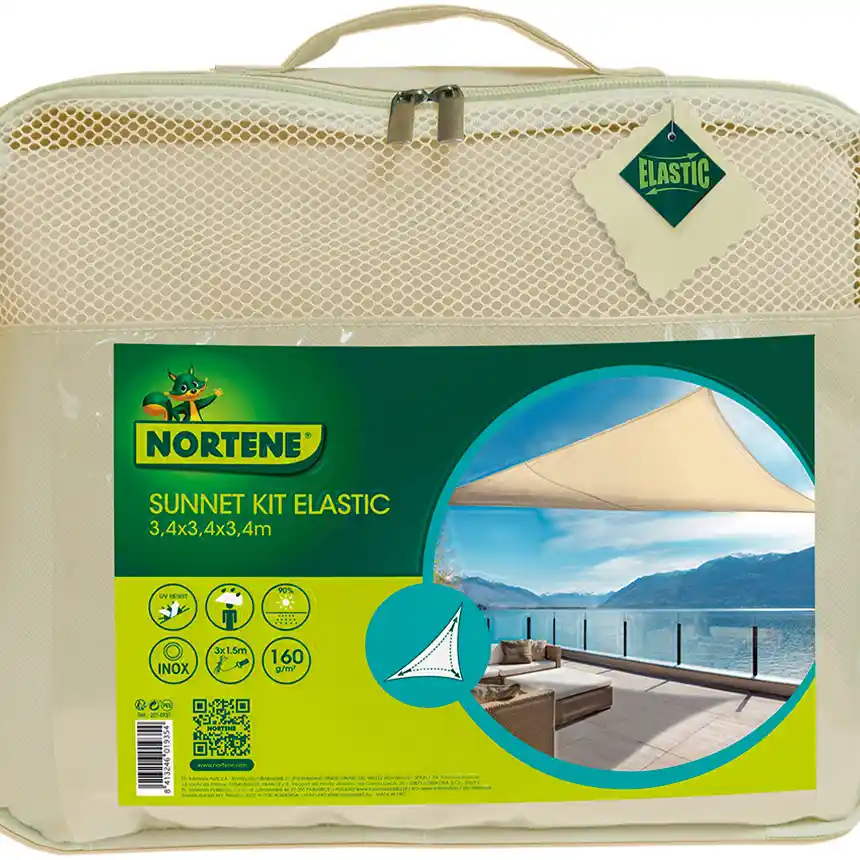 Toldo Vela Impermeable Sunnet Kit Elastic 3 Sunnet kit elastic triangular Maletin