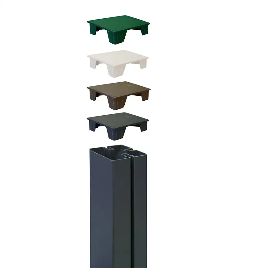 Tapa para poste Alupost 2,1x6x6 cm 1 Tap Alupost Verde
