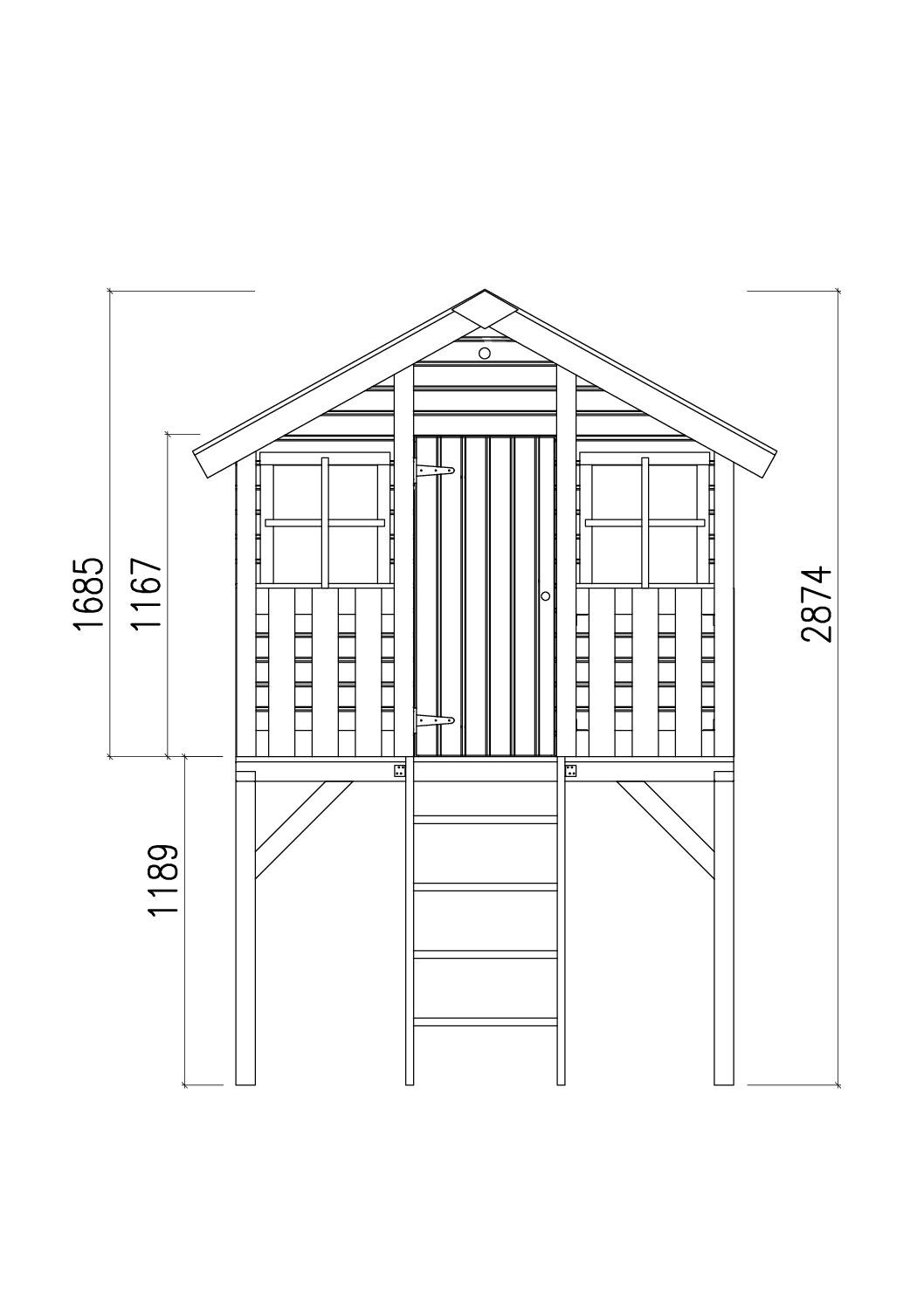 Casita de Madera Infantil Toby 2.1 mts2 9 Casita de Madera Infantil Toby 2.1 mts2 - Imagen 9