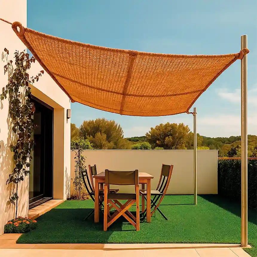 Vela de Sombra Fibra de Coco 2×4 mt - SUNNET 1 Toldo vela sunnit coco 860x860