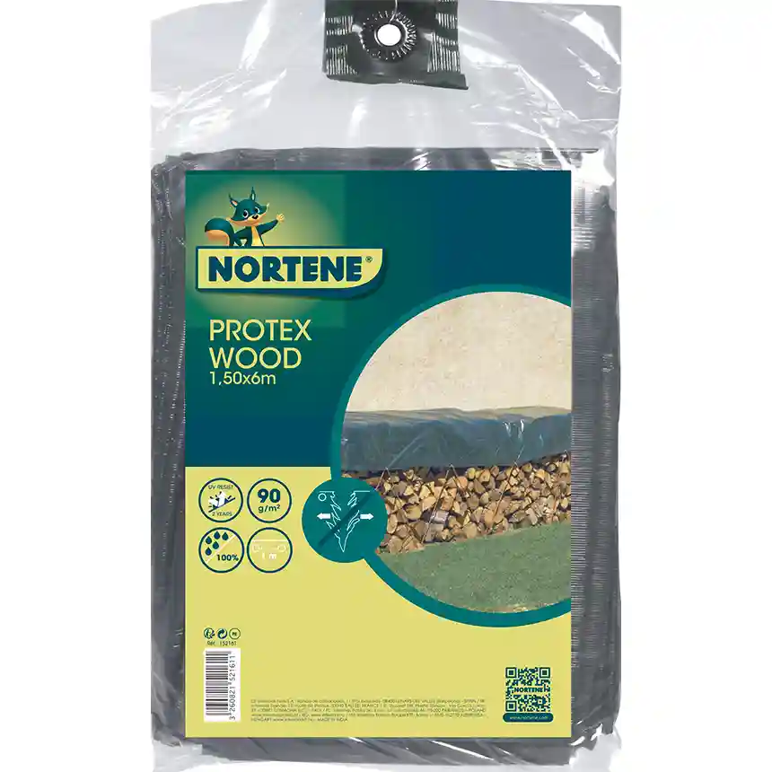 Toldo para leña Protex Wood 1,5x6 m verde 2 Toldos Protex wood nortene