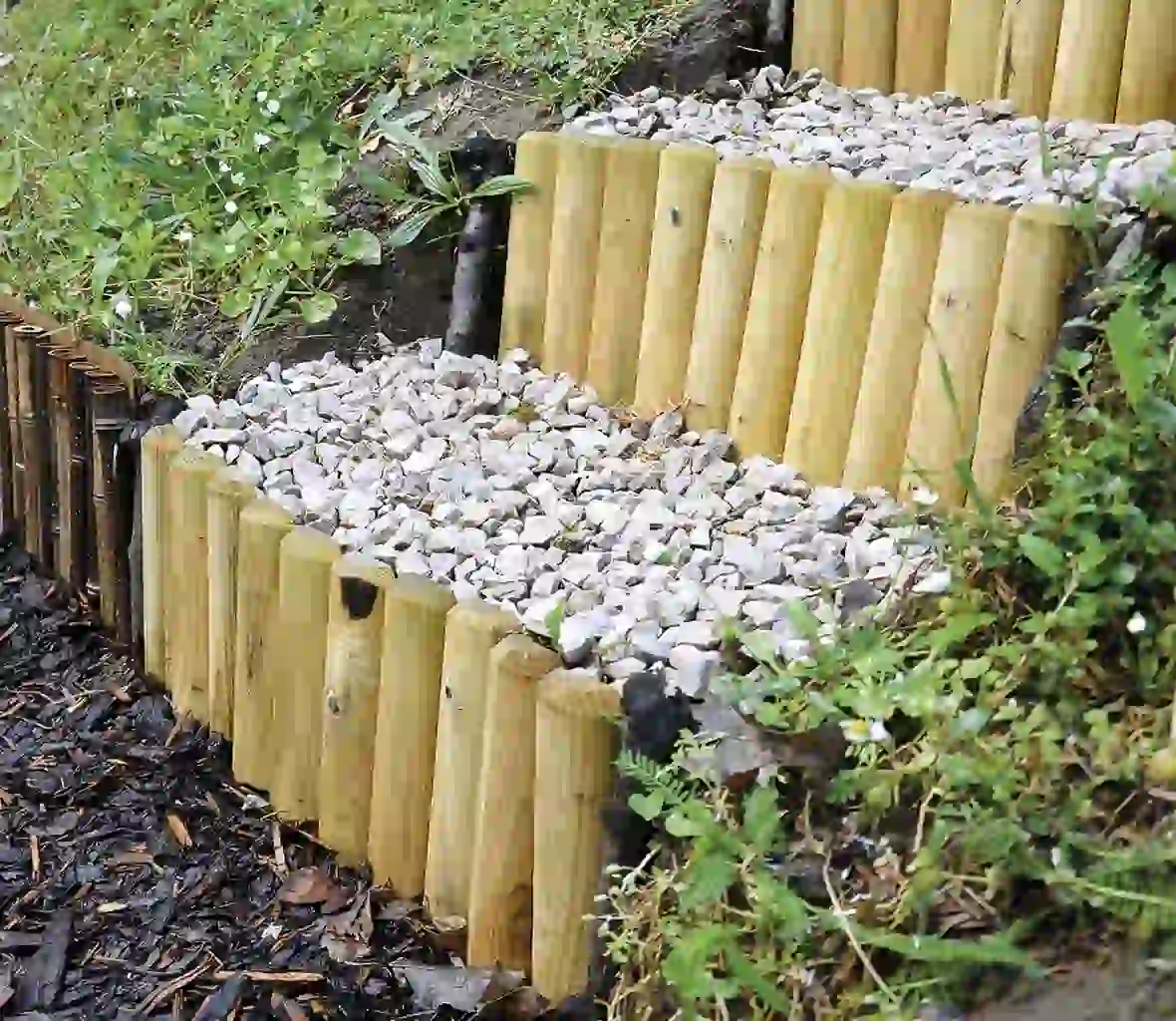 Bordo de Madera Talos Roll 4 Valla jardín talos roll