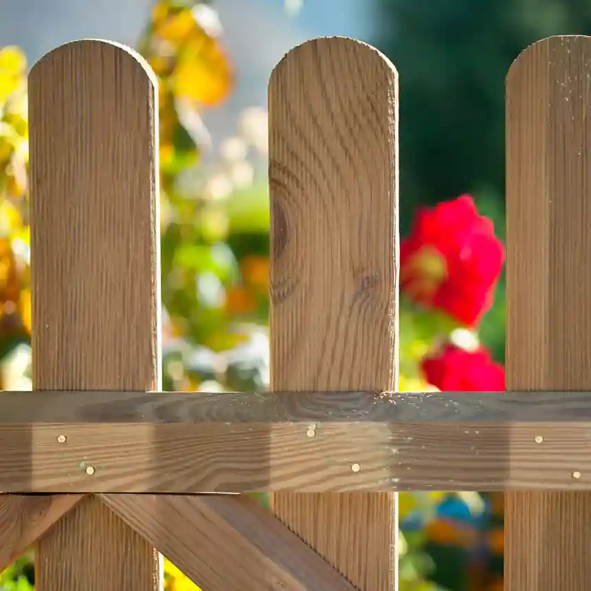 Atenea Fence - Valla clasica de madera 2 Vallas jardín Atenea Fence 004