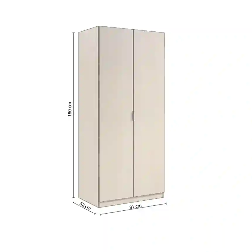 Armario 2 puertas 180x81x52 cm roble 2 armario-astra-2-puertas 001