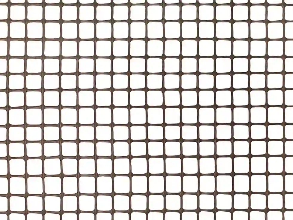 Malla Plástica Square Marrón 1×50 mts 10mm 2 malla cuadrada ligera square marrón