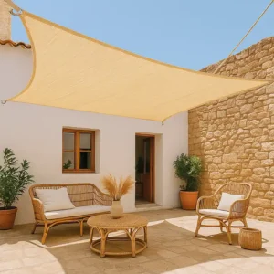 toldo vela Sunnet Kit cuadrado beige